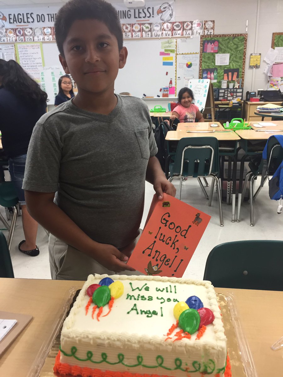 LauraSchachter's tweet photo. Saying goodbye to a friend calls for cake! Overheard one of my say, "She turned cake into a math lesson!" #cgeeagles #CakeMath https://t.co/c6Uhxr1yNQ