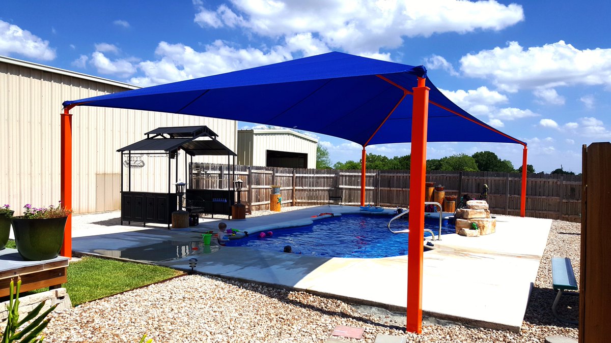ShadeProLLC's tweet photo. Before & After: Nothing keeps your pool cool in the hot sun quite like a #shade.
#shadestructure #tensileshade #shadesystem #sun https://t.co/RpRDaXAPSe