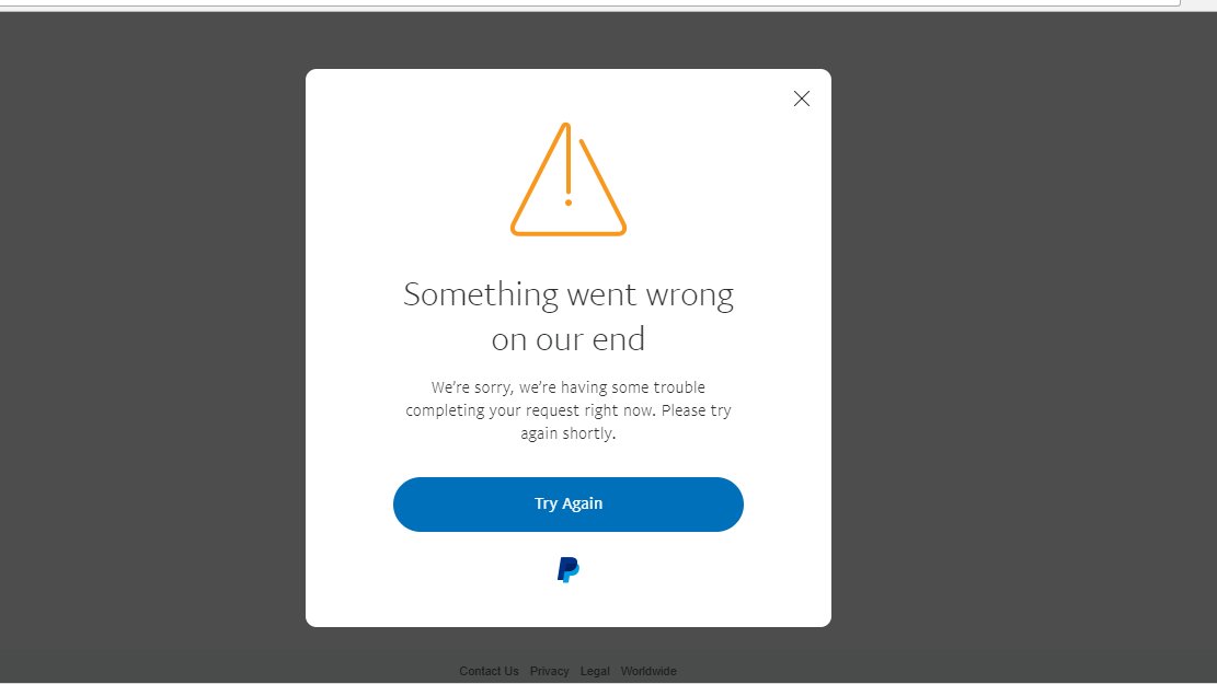 Nisrin's tweet photo. @AskPayPal Why do I keep getting this message? https://t.co/SFlhfTAZko