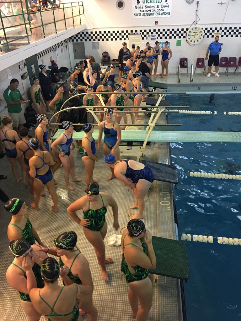 Girls swim team kicking off the home meet schedule with D.C. #golitch