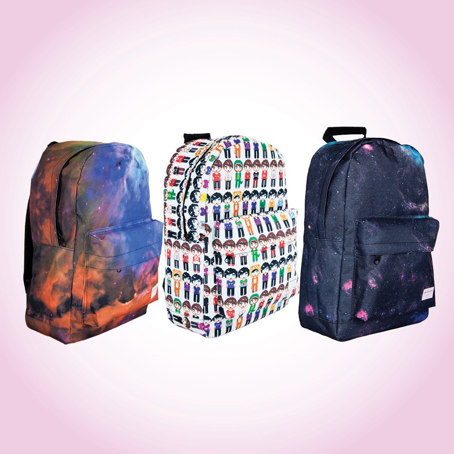 AmazingPhil's tweet photo. 🎺*toot* Our sale ends tomorrow!! You can get 20% off backpacks and stationery with the code GOODBYESUMMER 😊🍂 https://t.co/ZGwYa5osUK https://t.co/eFlFKsdnYs