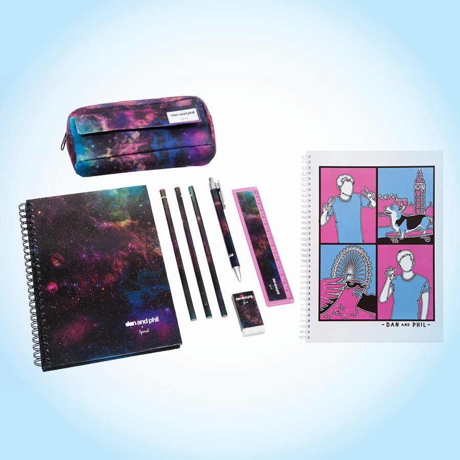 AmazingPhil's tweet photo. 🎺*toot* Our sale ends tomorrow!! You can get 20% off backpacks and stationery with the code GOODBYESUMMER 😊🍂 https://t.co/ZGwYa5osUK https://t.co/eFlFKsdnYs