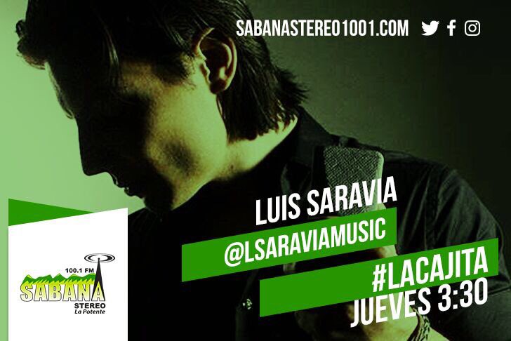 LSaraviaMusic's tweet photo. Hoy: a las 3:00pm ESTÉREO HITS 96.7 FM a las 3:30pm en SABANA ESTEREO 100.1 FM y a las 4:00pm por SALAMA ESTEREO 91.5 FM!! #Guardamerencor https://t.co/msTKSHg9RE