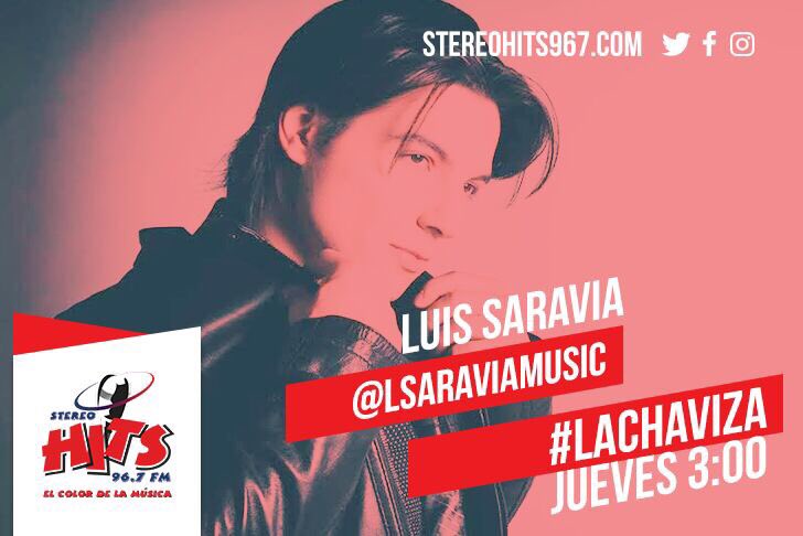 LSaraviaMusic's tweet photo. Hoy: a las 3:00pm ESTÉREO HITS 96.7 FM a las 3:30pm en SABANA ESTEREO 100.1 FM y a las 4:00pm por SALAMA ESTEREO 91.5 FM!! #Guardamerencor https://t.co/msTKSHg9RE