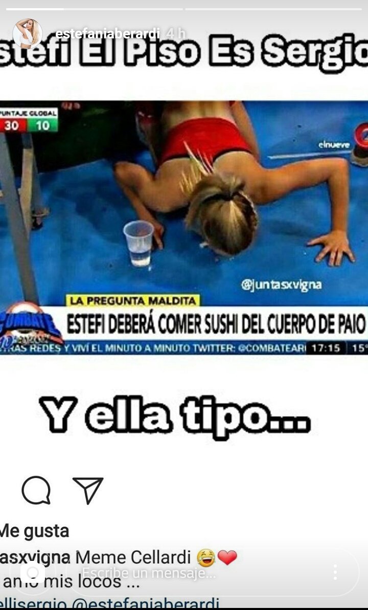 Berardisto_'s tweet photo. 📷 | Estefi {@estefiberardi} vía instastory 🙌 Jajaja que buen meme 😂 https://t.co/3mdM6NUV2z