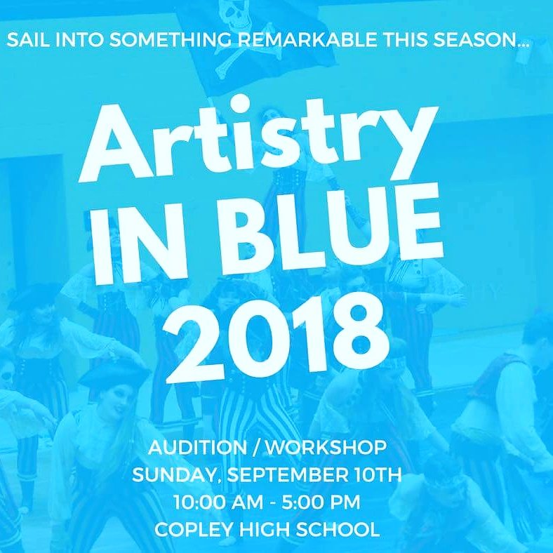 Interested in seeing what Artistry IN BLUE is about ?? Join us for our audition and workshop! #AIB18💙
