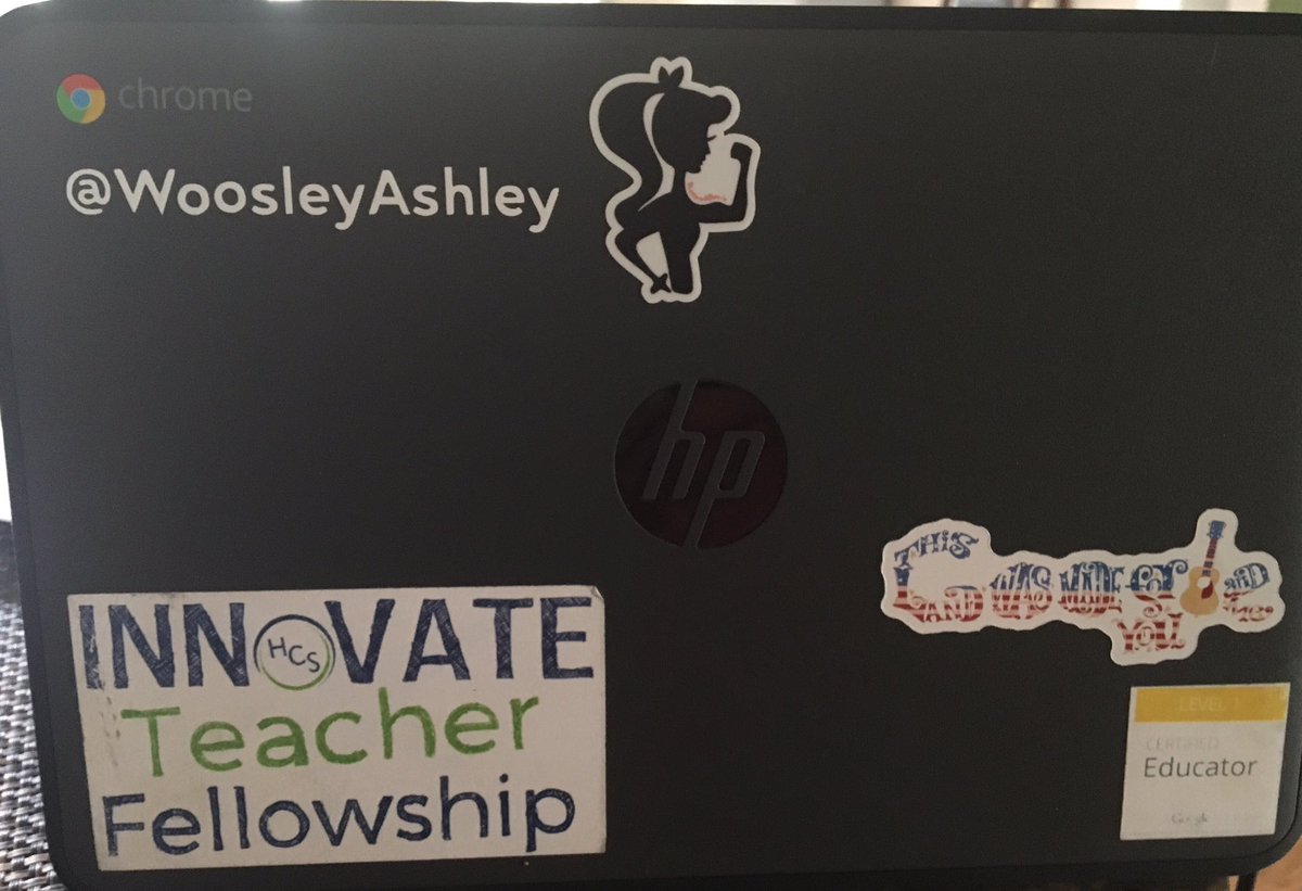 Ready to rock this #shatteredglassSTEM sticker!  Thanks @BWhitlowEdTech for blazing a trail for girls in technology!