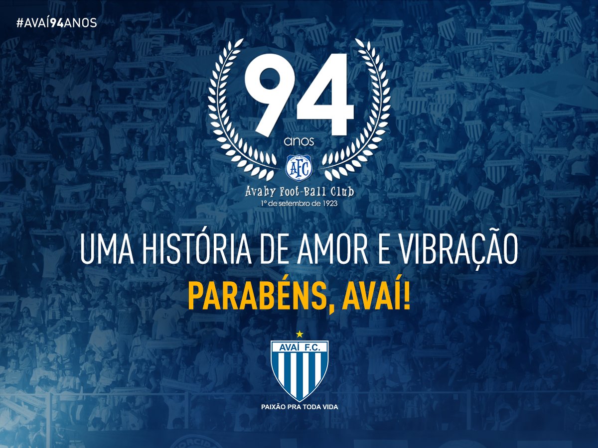 AvaiFC's tweet photo. Comemore, Nação Avaiana!
#Avaí94Anos https://t.co/QSoApNwess