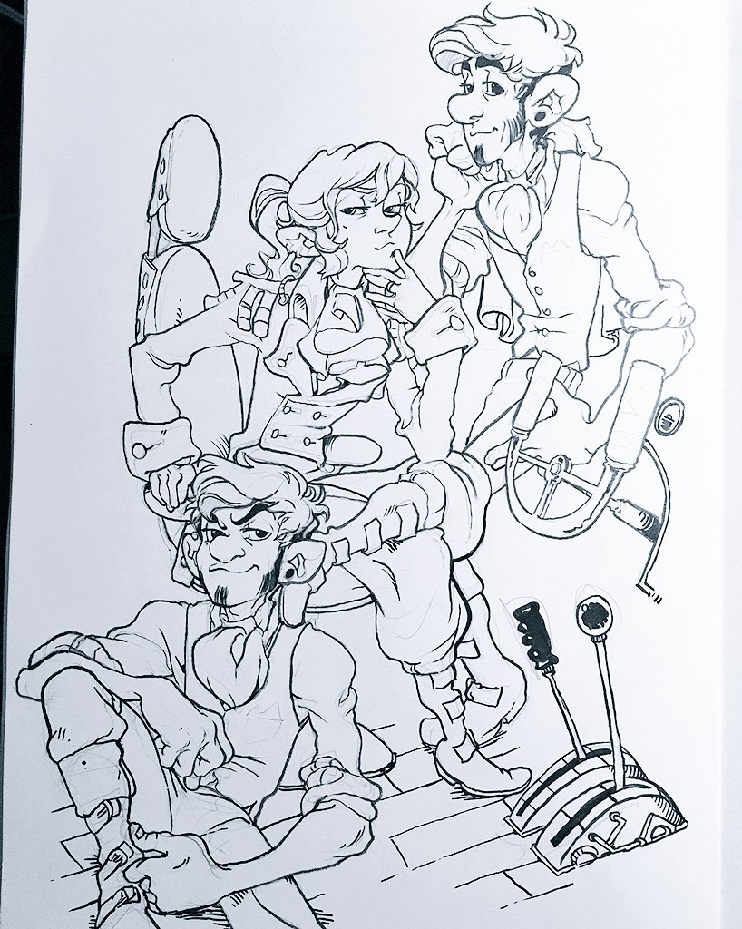 Imagining themselves as adults... #boyswithwings #kidlitart #sciencefantasy <a href="/GraphixBooks/">Graphix Books 💥</a>