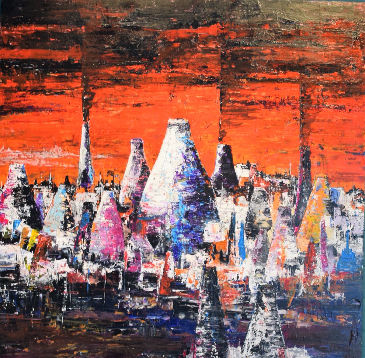 carlhodgesart's tweet photo. The stunning Potteries Iconic landscape original artwork for sale @TheArtStudioUK @LovingStokePots @StokeOnTrent360 @stokecity @StaffsArt https://t.co/psbOXYf5hr