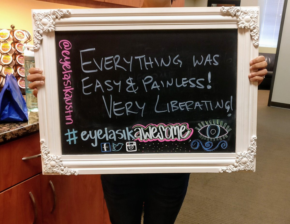 iLASIKAustin's tweet photo. Liberating is exactly what LASIK can be! No more glasses or contacts to worry about ⚡ #eyelasikawesome #lasik #austin #atx https://t.co/ipeYWDdUqN
