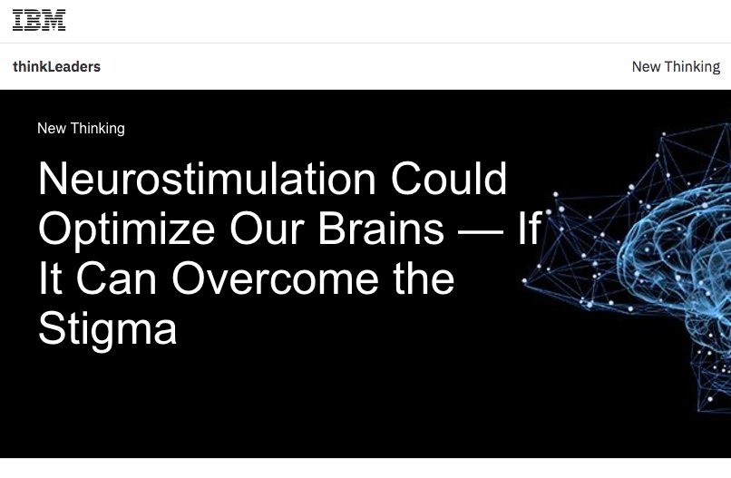 MaromBikson's tweet photo. +related @IBMthinkLeaders My take: Responsible consumer companies advance neuromodulation tech for all applications. https://t.co/6124ZnOdHm https://t.co/XVJ4Z0BxZA