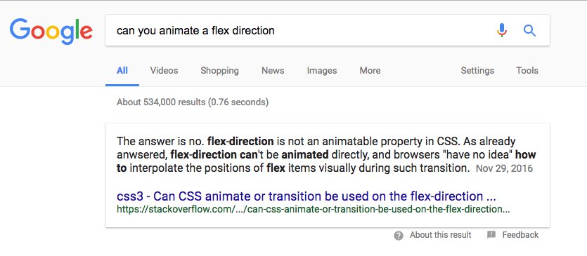 AlyssaNicoll's tweet image. I wants what I wants! Aka the ability to animate EVERYTHING! #cssProbs