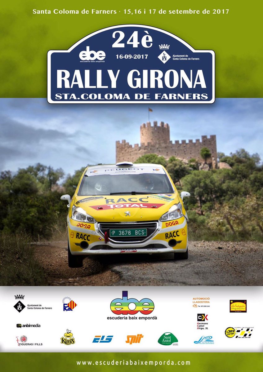 Us presentem el pòster del 24è Rally Girona!!!