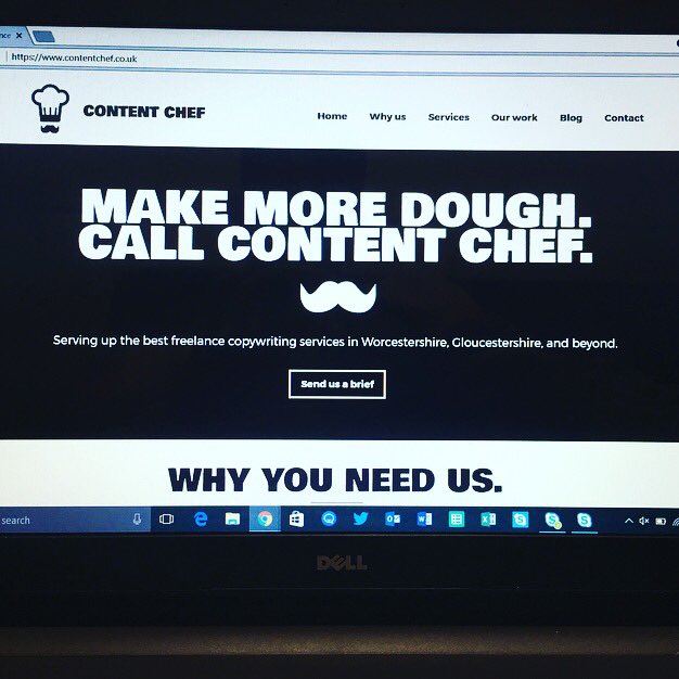 charman9's tweet photo. Proud to launch my new business #ContentChef 👨🏻🍳📝 thnx for the folio design @designshires https://t.co/Lc1nu4jfgT #Copywriter #Business https://t.co/oSXtbrj4jz