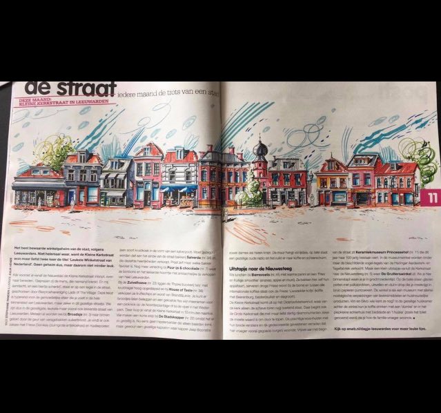 Onze straat staat op een prominente plaats in de #kampioen van de #anwb #lekkerstraatje