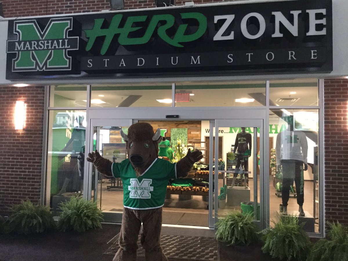 A big thank you to @FollettLearning for the HerdZone Stadium Store! The #MarshallUFamily loves it! 🏈💚