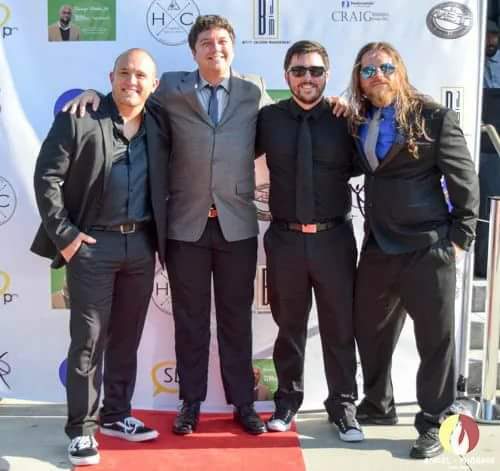 OpenWireRock's tweet image. Another red carpet photo of #openwire at the #carolinamusicawards