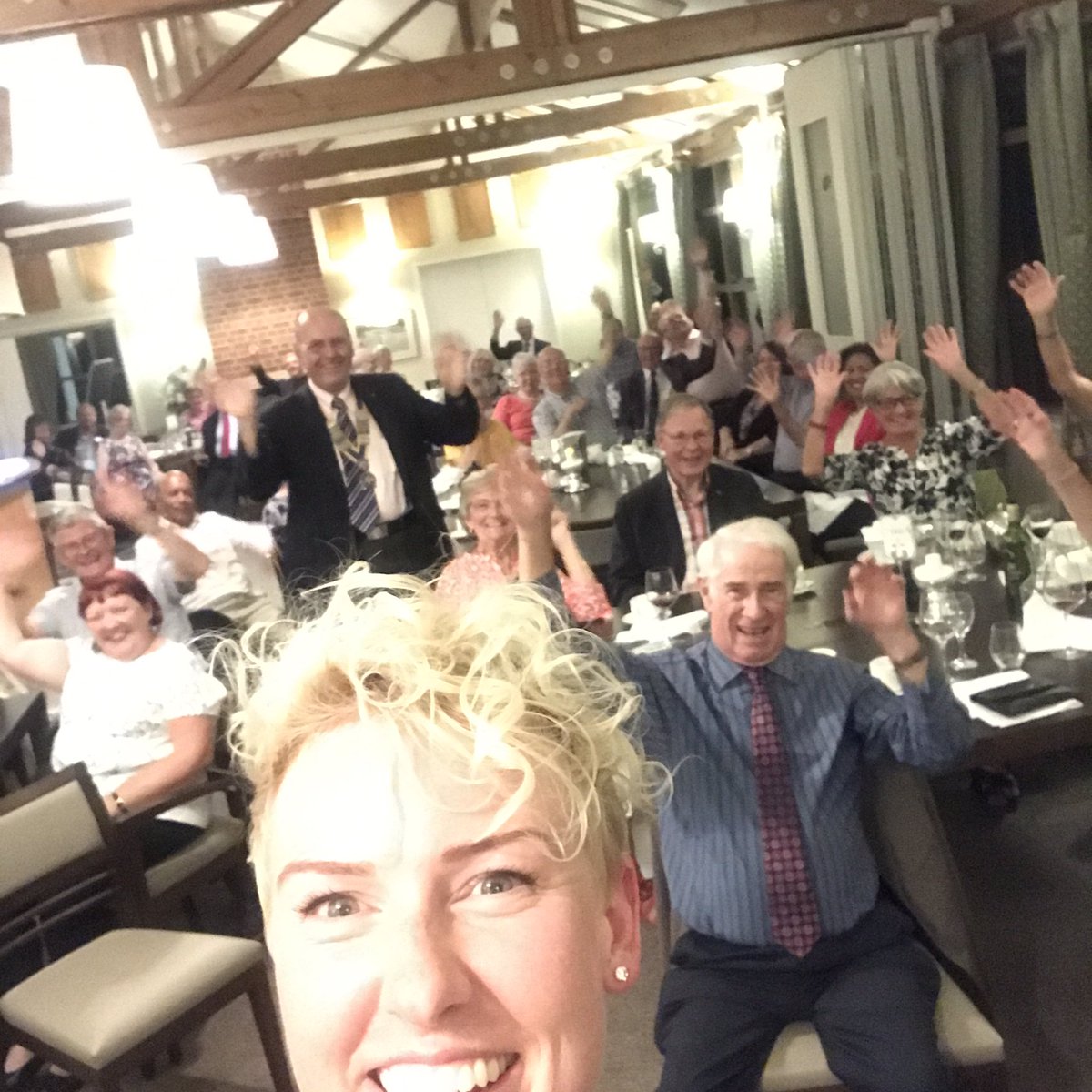 LauraTryUK's tweet photo. This evening I visited the Rotary Club Mayflower to talk about the #greatbritishrow.They kindly donated £250 to my charity @centrepointuk ❤️ https://t.co/ZdBTBCBXDJ