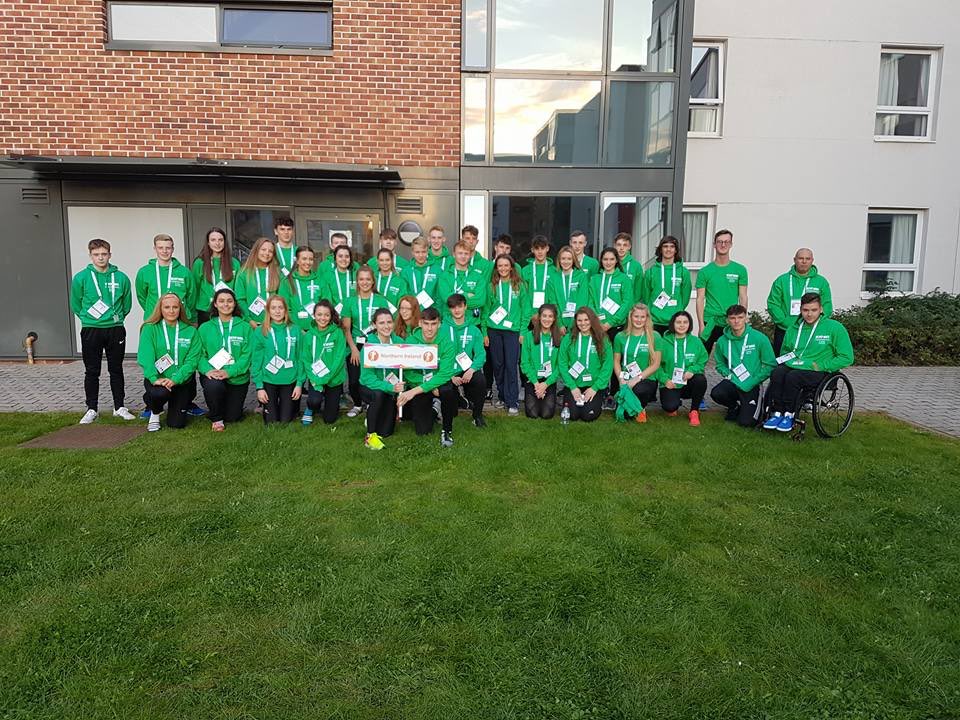 EveDann1's tweet photo. Our Wee team for @_SchoolGames Athletics in Loughborough. @StColumbanusCol @AthleticsNI https://t.co/963kHxu8m2