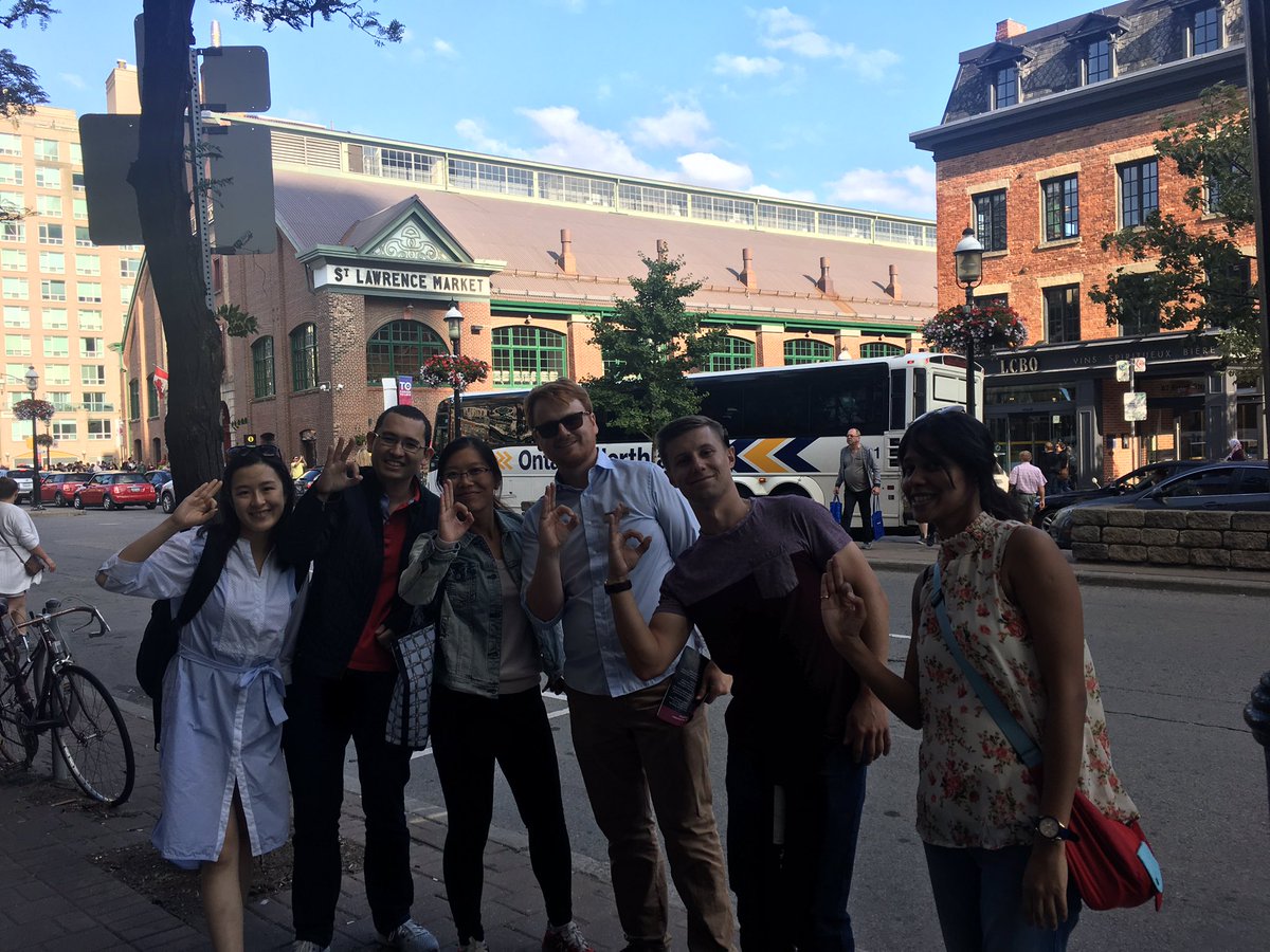cstauft's tweet photo. We are #Team7 but we are #So6 #studentscantaffordthisfood #StLawrenceMarket @RotmanGBC https://t.co/uIRpoSgCAD