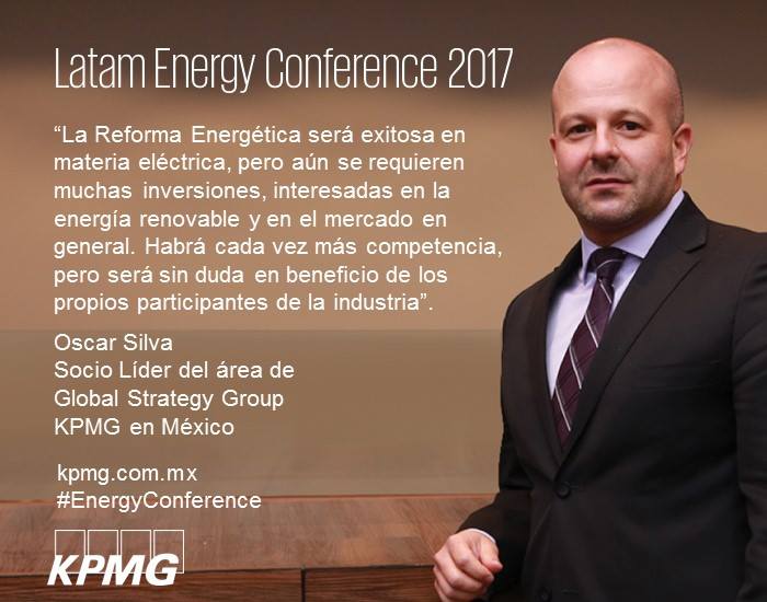 Oscar Silva, Socio del área de Global Strategy Group de #KPMGMEXICO, reflexiona sobre #EnergíaRenovable #EnergyConference