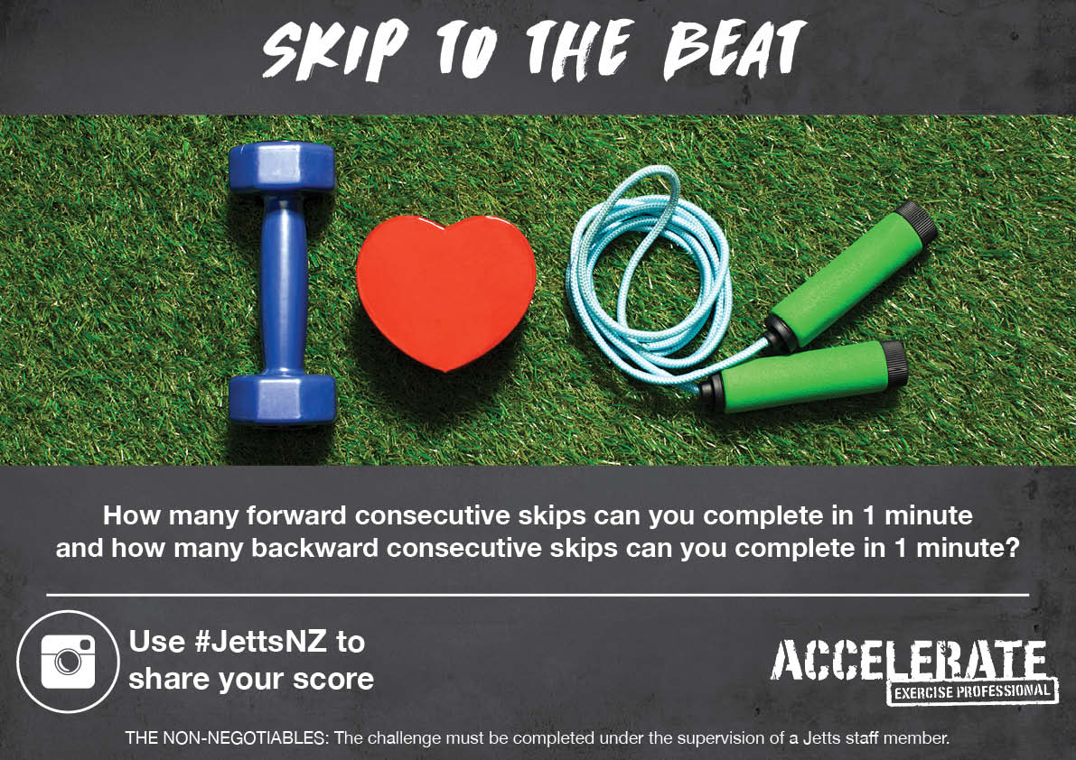 Skip to the beat ❤️
Get your heart rate up this month with our new challenge!