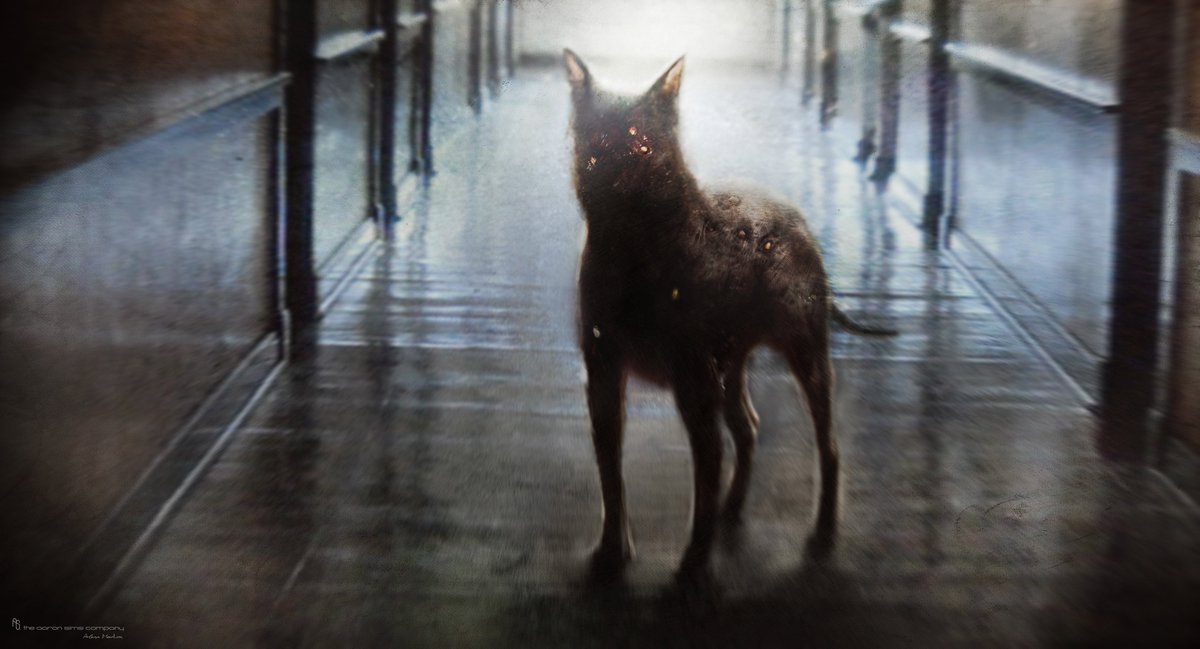 ron Sims Creative The Bye Bye Man S Best Friend Asc Dogconcept Hound Beastart Creautredesign Thebyebyeman Horrorart Hallwayshot Woof T Co St7o08i6xc