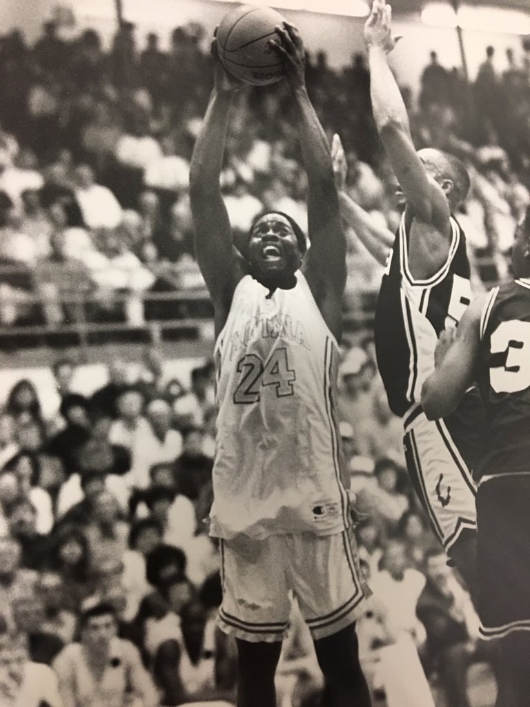 MontanaGrizBB's tweet photo. Delvon Anderson, a former teammate of Coach DeCuire, led #GrizBB to the 1992 Big Sky title and back-to-back NCAA tournament appearances. https://t.co/ASzbqL08NU