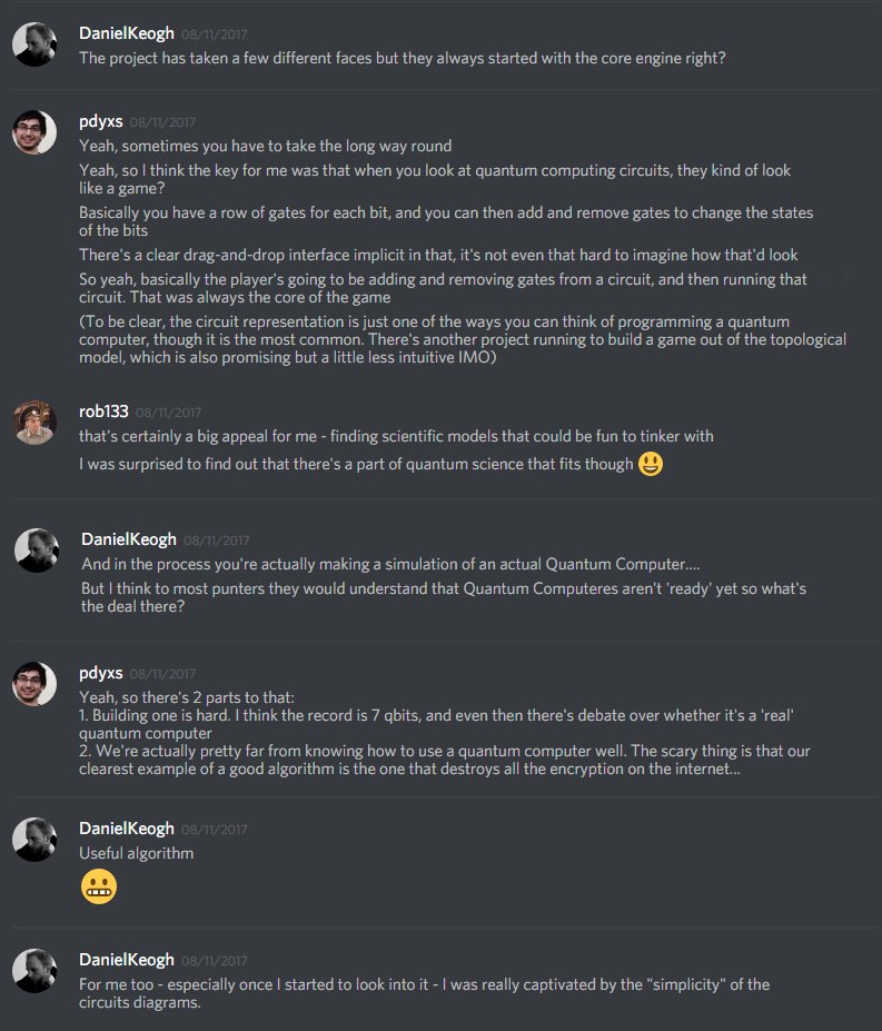 SeeThruStudios's tweet photo. @pdyxs 4/ Even for those of us new to the science there was clear potential in the mechanics. All it needs is a working quantum computer. Easy? https://t.co/aLilYiq7qC