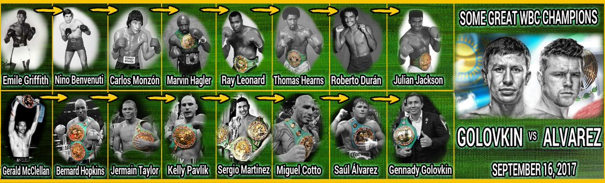 WBCBoxing's tweet photo. THE WBC WORLD CHAMPIONS OF THE MIDDLEWEIGHT DIVISION  https://t.co/N93xIVXxlN via @WBCBoxing https://t.co/N4feMXCAXG