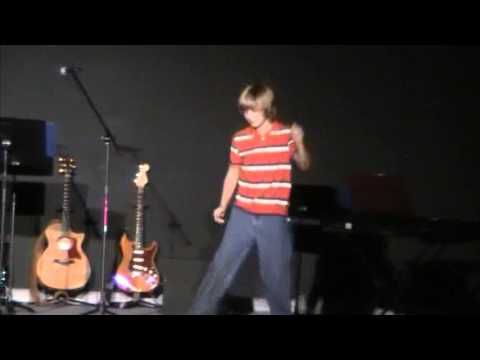 kingswaymo's tweet photo. #tbt to when Sam Palmquist busted out some sweet moves on the King's Way stage. #skills #napoleandynamite https://t.co/doCZz4rWh7 https://t.co/LrbVZJka1P