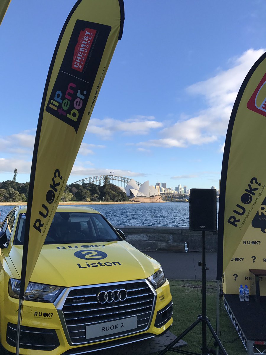 SuicidePrevAU's tweet photo. Gorgeous location for Sydney stop on the @ruokday #ConvoConvoy https://t.co/nfhoYZbfpL Lovely to see SPA Members &amp; community here together https://t.co/hATVLvGiIH