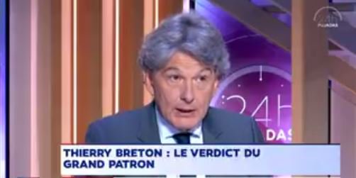 LCINFOS's tweet photo. .@EmmanuelMacron sera le premier Président à avoir à subir et gérer les conséquences de l’explosion de la #dette" @ThierryBreton #24hPujadas https://t.co/V9tqjIbOc3