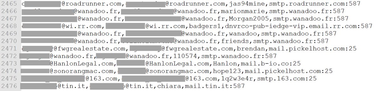 Authentic8's tweet photo. Spambot dump, mostly from data breaches at #LinkedIn, #AntiCombo list, #MySpace, #Dropbox. https://t.co/d0QYdvN54S - @TroyHunt's blog ITsec https://t.co/Cda2RSvJFh