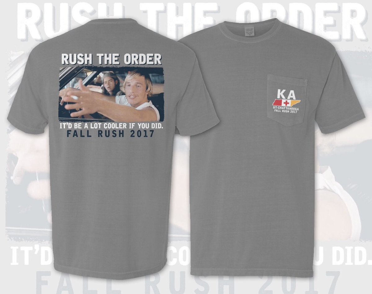 UTC_KA's tweet photo. Our fall rush shirts have arrived! They're $20 and be sure to comment your size and organization you're in! Cashapp and venmo: KappaAlphaUTC https://t.co/NEPff9ndiU