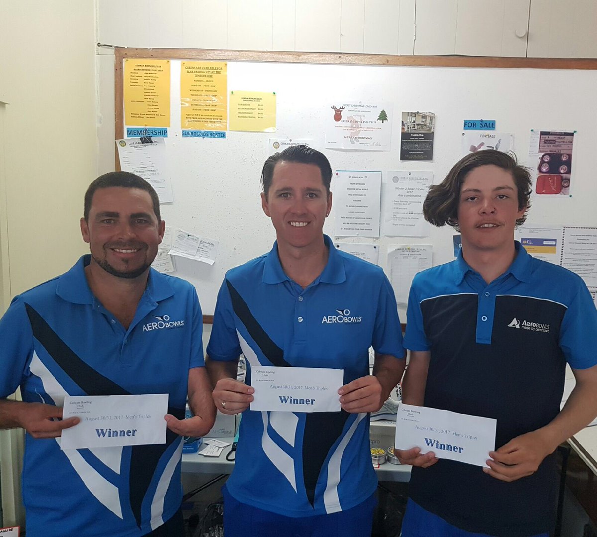 Cobram Classic Triples winners with these legends <a href="/jthorno21/">Joshua Thornton</a> <a href="/AeroBowls/">AeroBowls</a> #sport #community #turnthepage