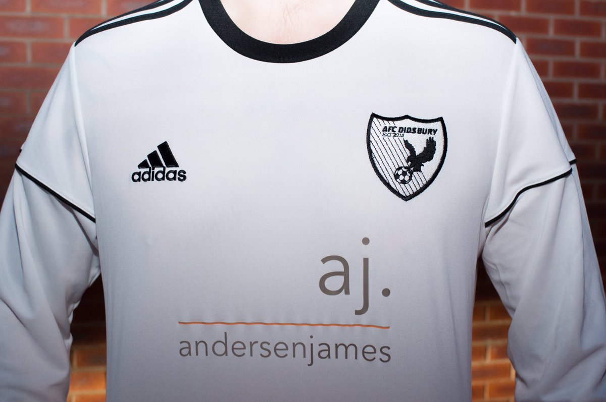 AFCDidsbury's tweet photo. Excited to play in our brand new kit this weekend. This tidy bit of craftsmanship will be worn by both our 1st and 2nd team 😎#afcd #AJlife https://t.co/IqM64W2p3X