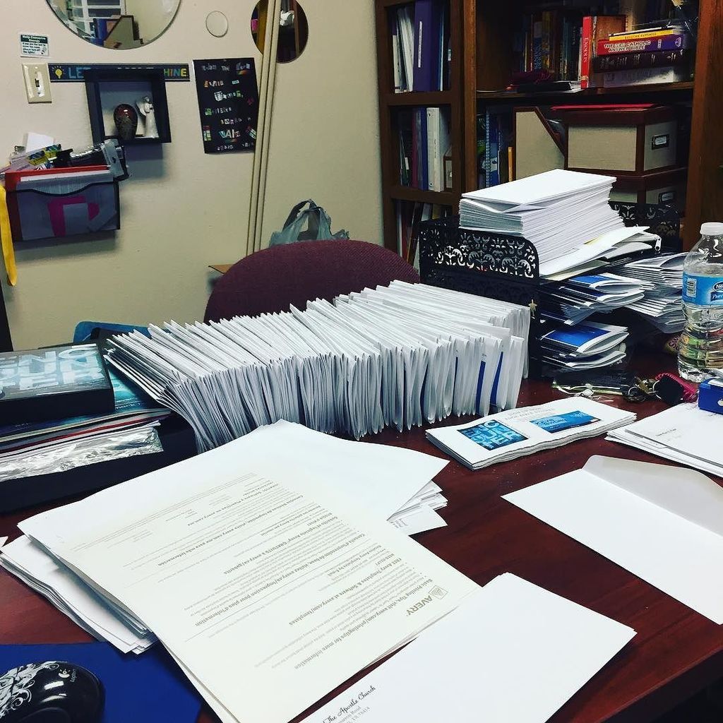GraduatedKatie's tweet photo. Mail outs are the bane of my existence. But it must be done. And it almost is. #work #almostdone #cantwaittogohome #msyg #edge #middleschoo… https://t.co/jLBy45HId3