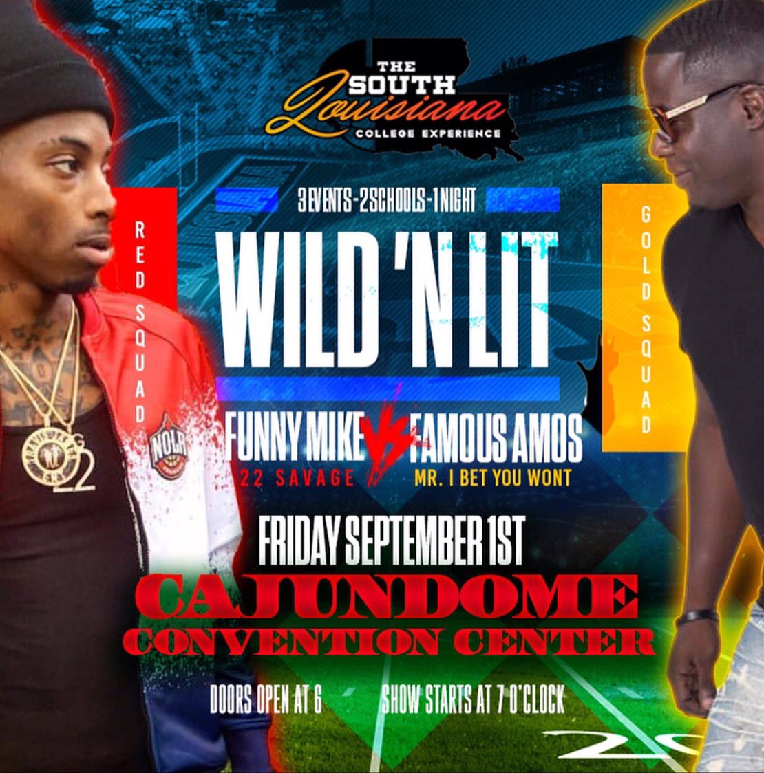 majorcommittee's tweet photo. CAJUN DOME 🏟 TOMORROW ❗️ https://t.co/qy3RNKeD7B