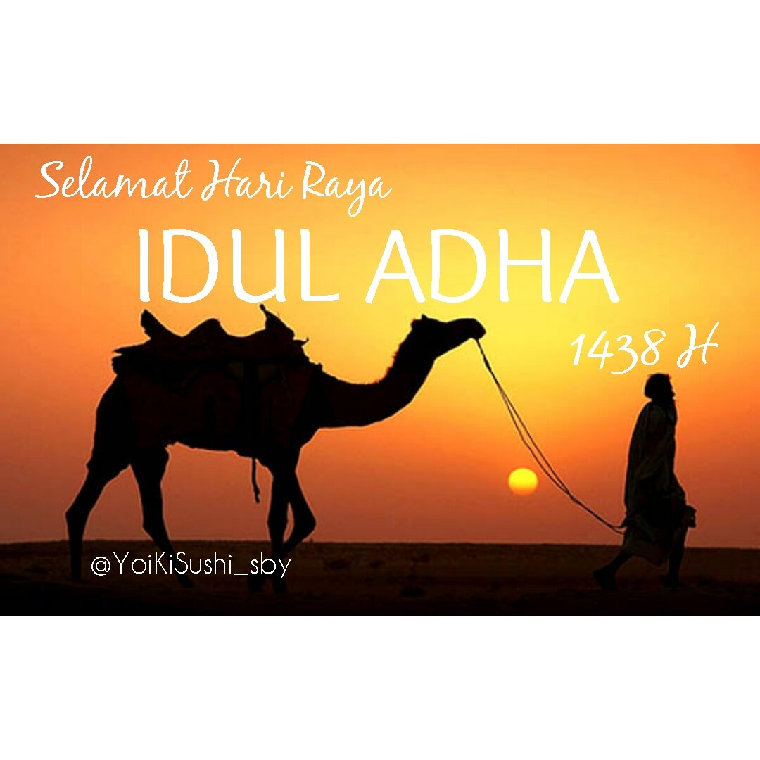 @YoiKiSushi_sby mengucapkan Selamat Hari Raya Idul Adha 1438H, Mohon Maaf Lahir dan Batin.. Barakallah.. 🙏
#sushisurabaya #yoikisushi