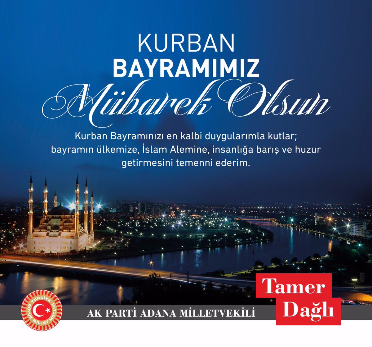 Cenab-ı Allah bayramı Aziz Milletimiz ve tüm İslam Alemi için hayırlara vesile kılsın.

#KurbanBayramınızMübarekOlsun