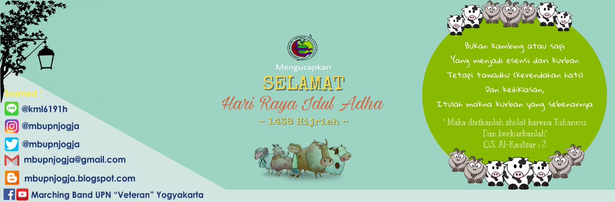 mbupnjogja's tweet photo. MB UPN mengucapkan Selamat Hari Raya Idul Adha 1438 H 🐂🐑🐫
#mbupn
#mbupnjogja
#kofte
#selamatkurban
#keeponfightingtilltheend https://t.co/ixnTykEHFK