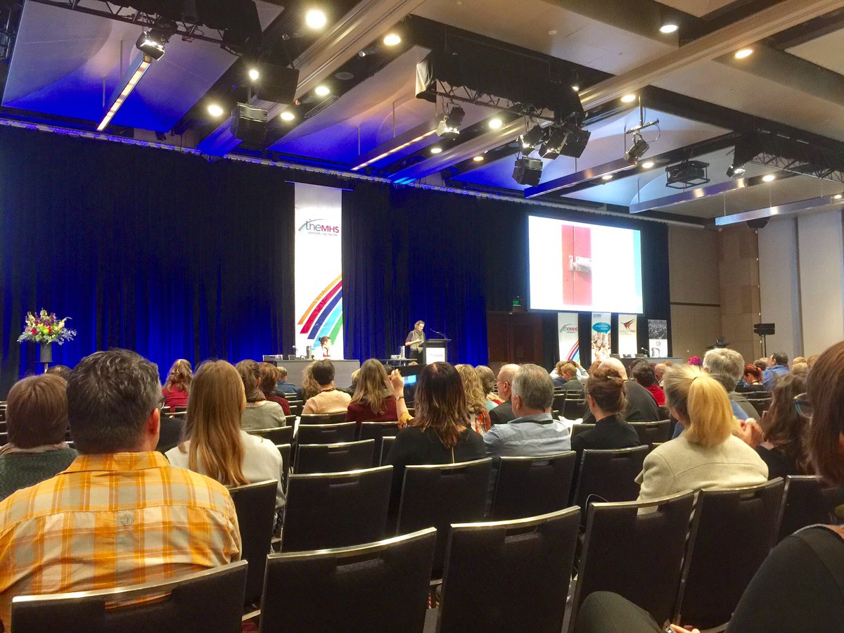AMHOCN's tweet photo. Flick Grey, opening the dialogue about madness and distress #THEMHS2017 https://t.co/P80M03xKws