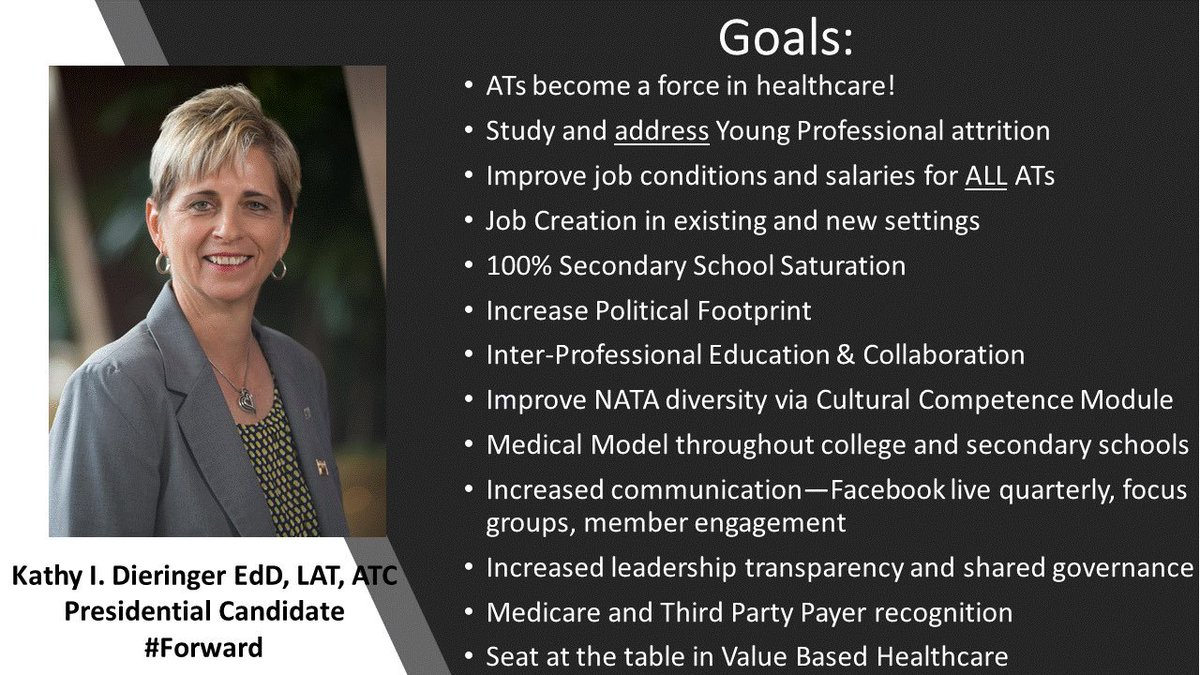 KathyIDieringer's tweet photo. This is where I want to take our profession. #ForwardTogether #NATA #AT4ALL #Vision #Listening #vote9/1 https://t.co/MsMGFDQm2f