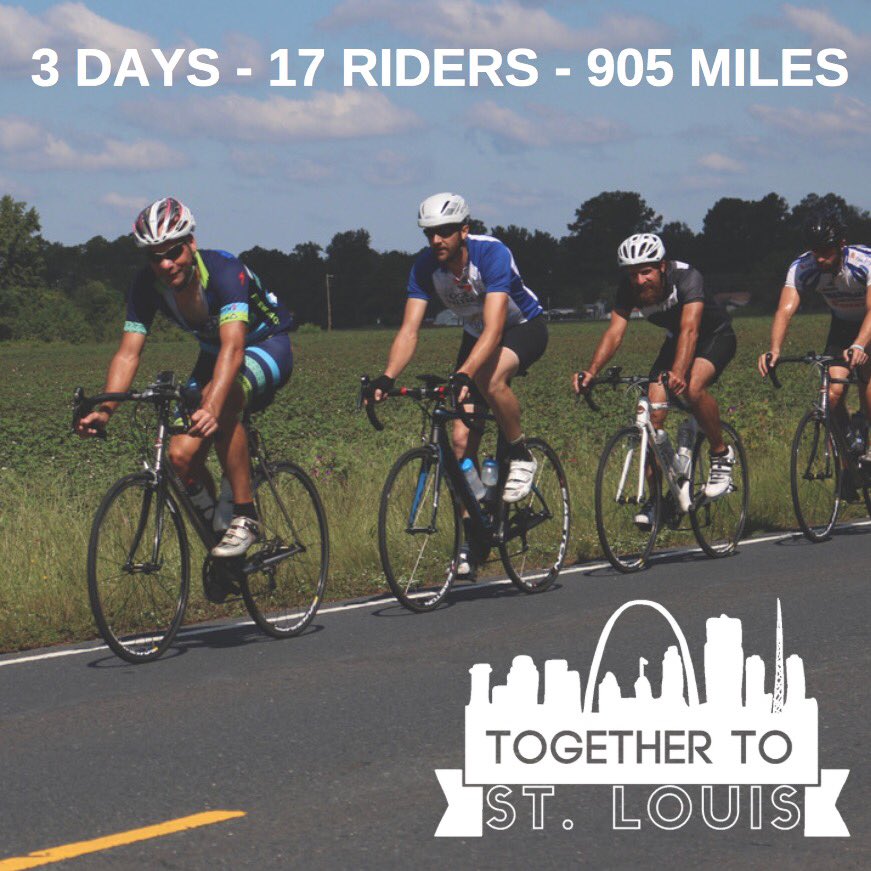gpcparadise's tweet photo. Did you know 22 people from our church are involved in something big? They are riding #togethertoSTLOUIS to bring awareness... https://t.co/RyA2M0vtmp