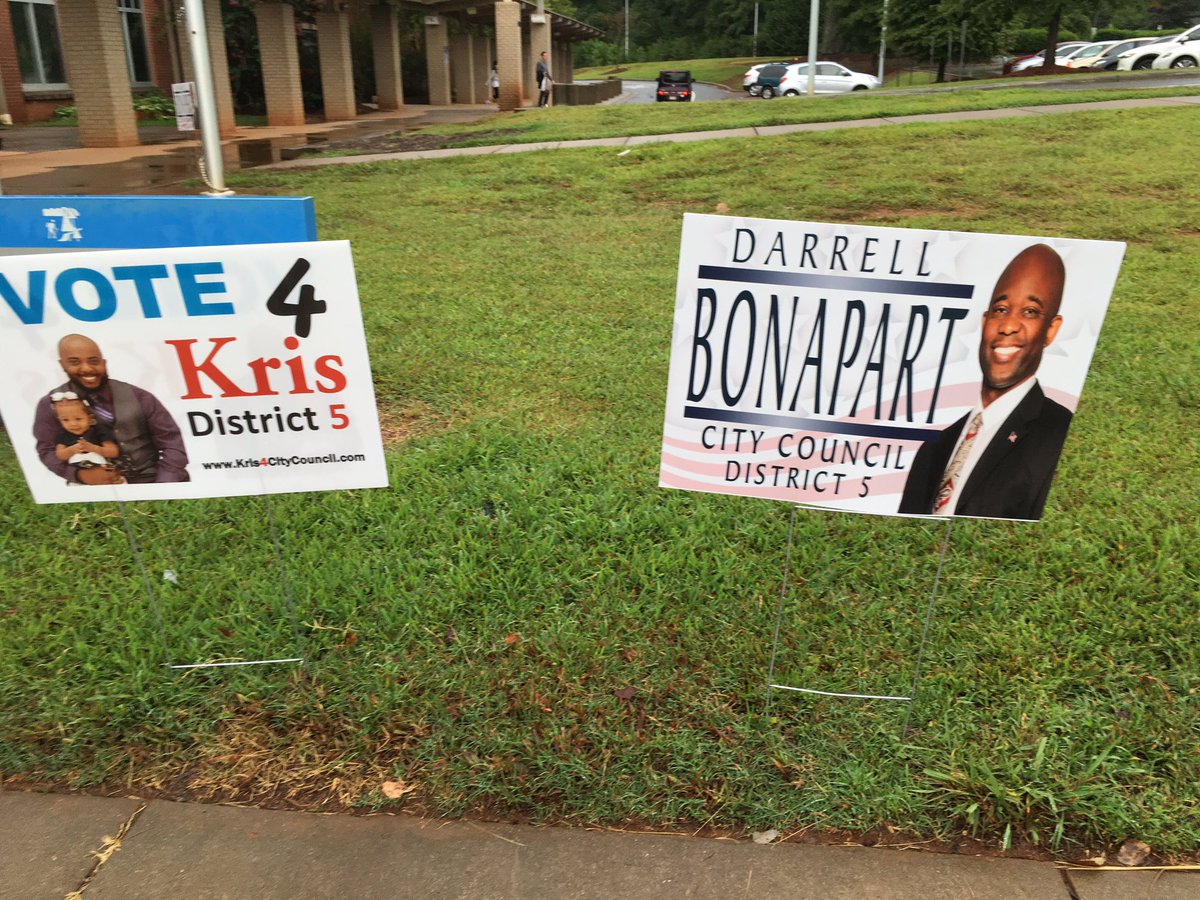 PatCothamMeck's tweet photo. Attending a candidate forum in East Charlotte. @Larken #PatsyKinsey #darrellBonaparte #VOTE https://t.co/1xDkQmd77K