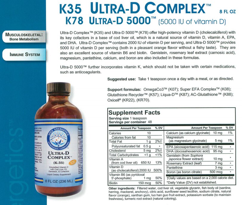 SymVitamin's tweet image. Apex Energetics Ultra-D 5000 K78 vitamin D important cofactors that help with absorption and utilizaton
pickvitamin.com/catalogsearch/…