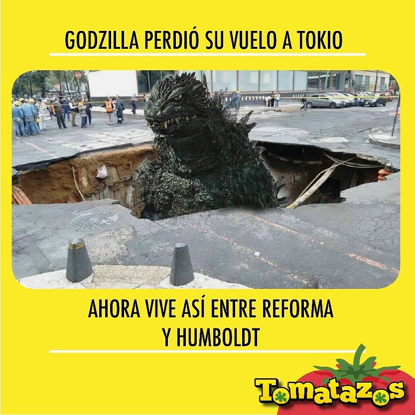 TomatazosCom's tweet photo. La crisis está gruesa cuando hasta las celebridades de cine terminan así #PrayForGodzilla #TodosSomosGodzilla #GodzillaCDMX #Humboldt 🐊🐍🐲🐉 https://t.co/mdnlhYDFzK