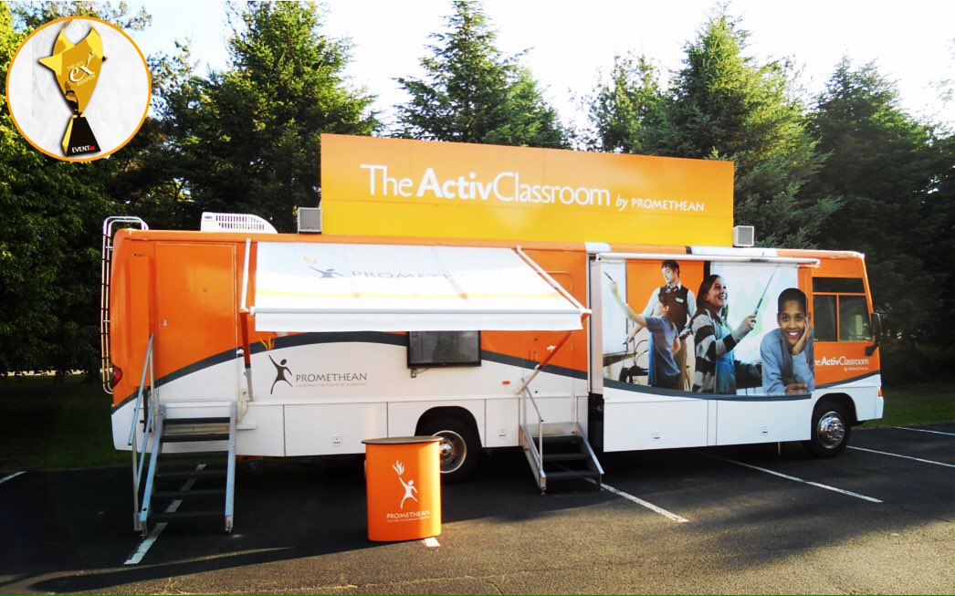 MarketInfinity's tweet photo. #TBT to our #ExAward winning @Promethean.pd “ActivClassroom In Motion” tour that brought a 21st century classroom to US school districts https://t.co/ZYfYv1DSeV